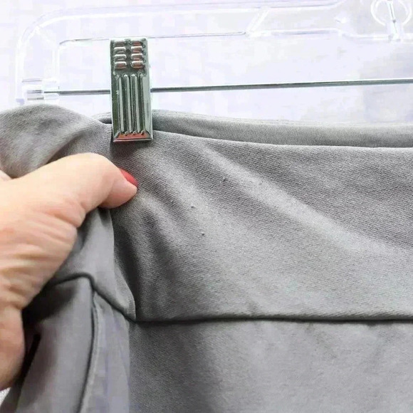 Adidas Size L Grey lightweight pockets stretch travel pants - Picture 6 of 13